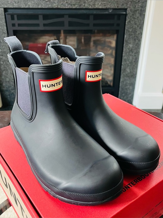 Hunter Shoes - Hunter Original Chelsea Boots Rubber Slip-On Navy WFS2078RMA Women's Size 7 NIB